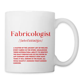 Fabricologist Definition - Mug - white - Right
