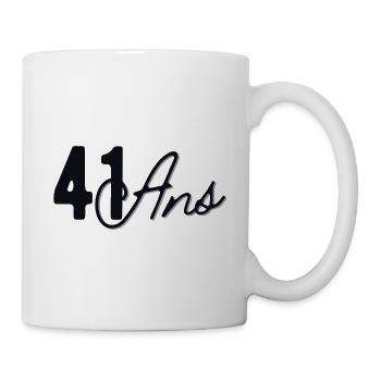 41 ans - Mug blanc - blanc - Droite