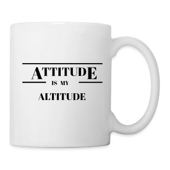 Attitude Is My Altitude - Mug - white - Right