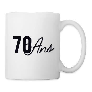70 Ans - Mug blanc - blanc - Droite
