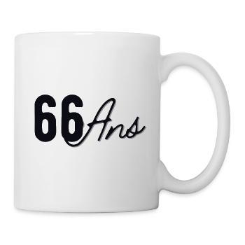 66 Ans - Mug blanc - blanc - Droite