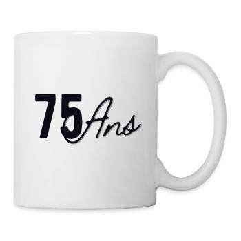 75 Ans - Mug blanc - blanc - Droite