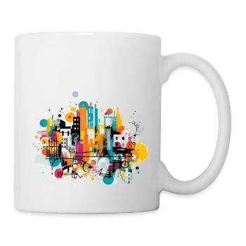 Art urbain coloré - Mug blanc - blanc - Droite