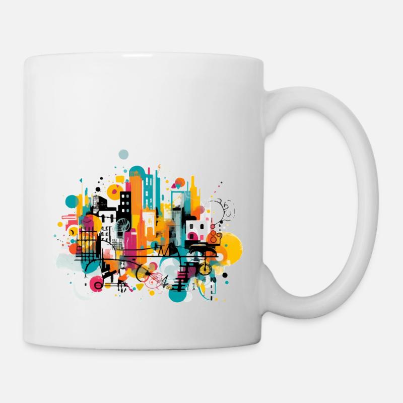 Art urbain coloré - Mug blanc - blanc