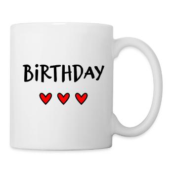 ALLES GUTE ZUM GEBURTSTAG. ALLES GUTE ZUM GEBURTSTAG. JAHRESTAG. - Tasse - Weiß - Rechts