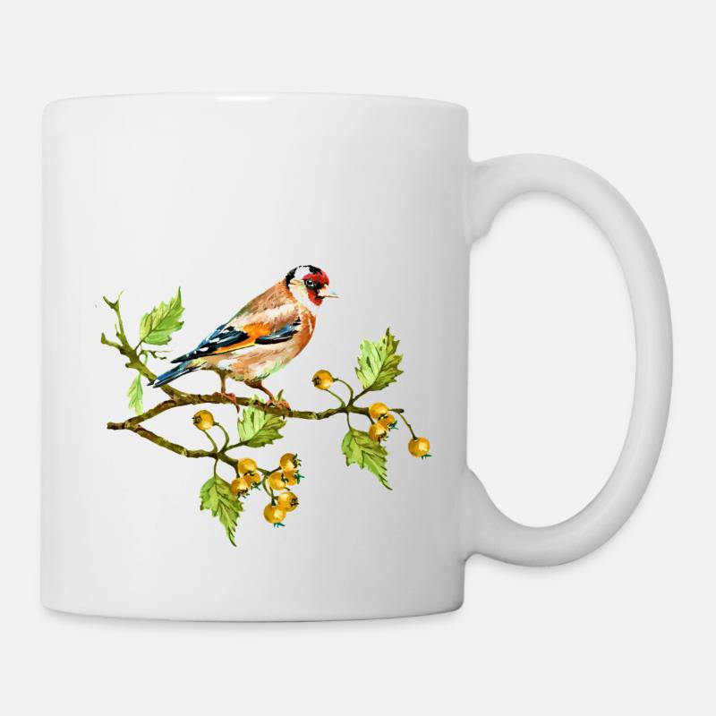 Bunter Vogel - Tasse - Weiß