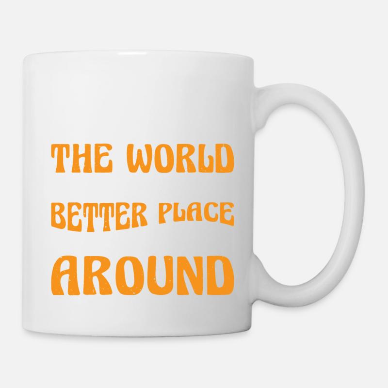 Le monde est meilleur quand vous êtes autour de 3 ans - Mug blanc - blanc