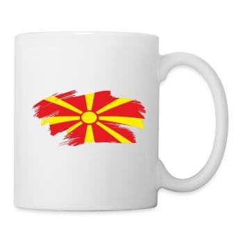 Mazedonien - Balkan Македонија Flagge - Tasse - Weiß - Rechts