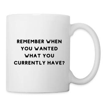 Dankbarkeit Reflexion - Tasse - Weiß - Rechts