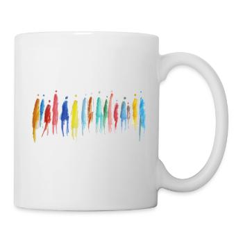 crowd - Menschengruppe - Tasse - Weiß - Rechts
