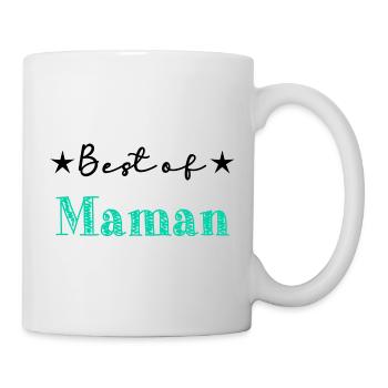 FÊTE DES MÈRES. BONNE FÊTE MAMAN. MAMAN. FÊTE - Mug blanc - blanc - Droite