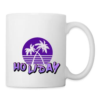 Chemise motif " VACANCES " #2 - Mug blanc - blanc - Droite