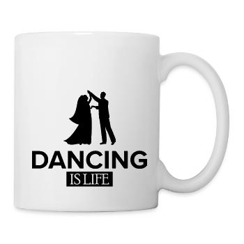 Dancing Dance Music - Tasse - Weiß - Rechts