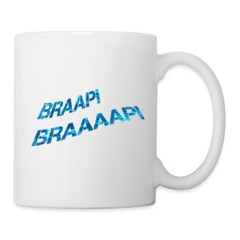 Braap! Braaaap! Blau Wasser - Tasse - Weiß - Rechts