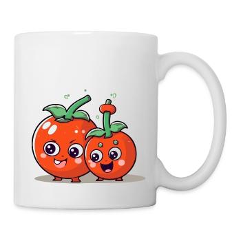 Bak and bik kawaii tomatoes - Mug - white - Right
