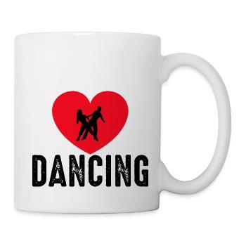 Dancing Dance Music - Tasse - Weiß - Rechts
