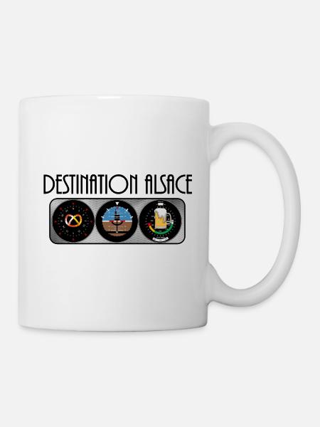 Reiseziel Elsass BCB #tshirtalsace - Tasse - Weiß