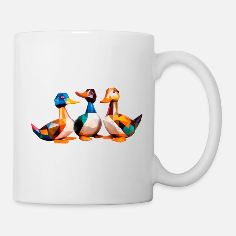 Canards Cubisme 2 - Mug blanc - blanc
