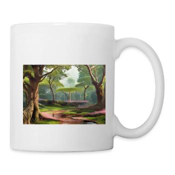Forêt verte éternelle - Mug blanc - blanc - Droite