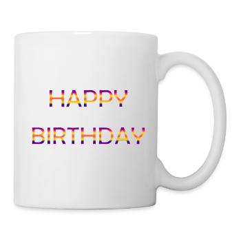ALLES GUTE ZUM GEBURTSTAG. ALLES GUTE ZUM GEBURTSTAG. JAHRESTAG. - Tasse - Weiß - Rechts