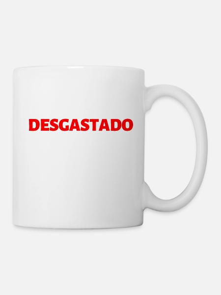 erschöpft Portugiesisch Sprache - Tasse - Weiß