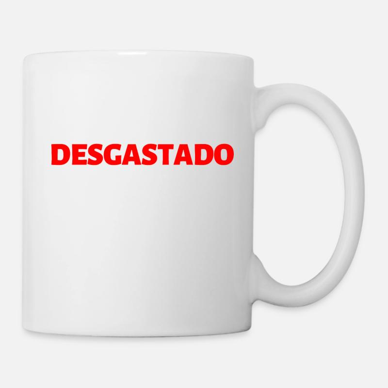 erschöpft Portugiesisch Sprache - Tasse - Weiß