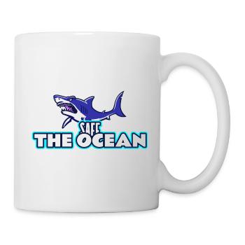 SAFE THE OCEAN SHARK - Tasse - Weiß - Rechts