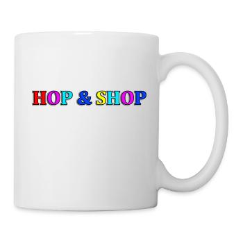 Hüpfen und Einkaufen - Tasse - Weiß - Rechts