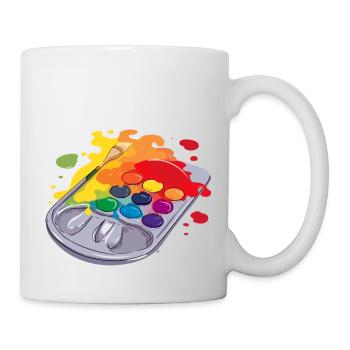 Farbpalette Nr. 2 - Tasse - Weiß - Rechts
