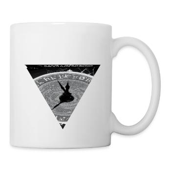 Black and Grey Clock Design - Mug - white - Right