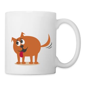 Hund - Tasse - Weiß - Rechts
