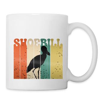 Schuhschnabel Vogel Ornithologe Wald I Geschenk - Tasse - Weiß - Rechts