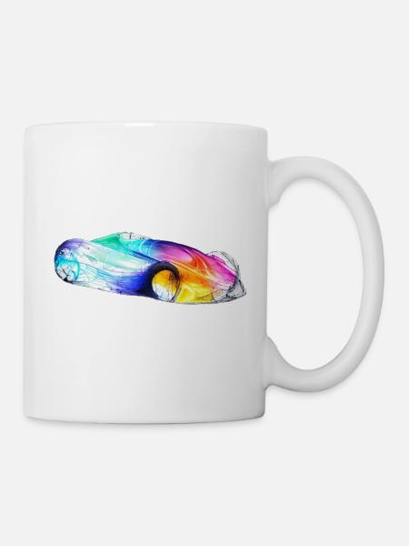 Sportauto - Tasse - Weiß