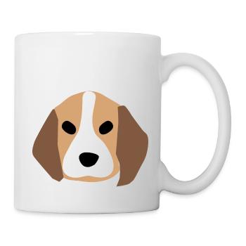 Beagle puppy face 1 - Mug - white - Right