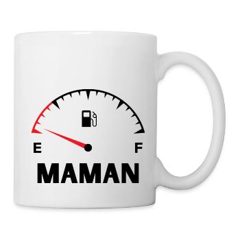 Maman papa bébé assortis - Mug blanc - blanc - Droite