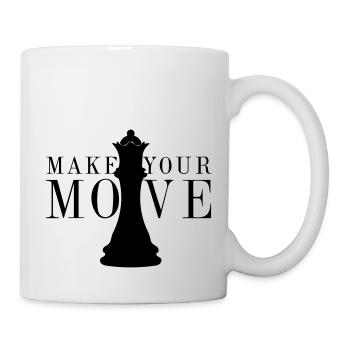 Schach macht Ihre Zugspielstrategie zum Vintage-Stil - Tasse - Weiß - Rechts