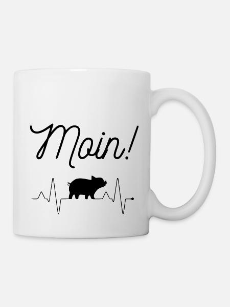 Moin - Tasse - Weiß
