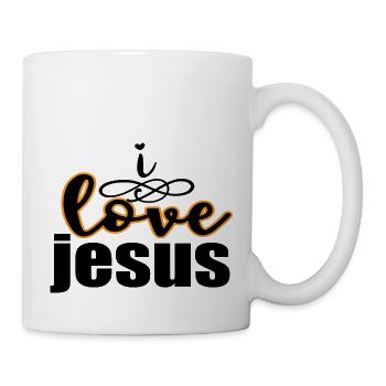 I love jesus - Tasse - Weiß - Rechts