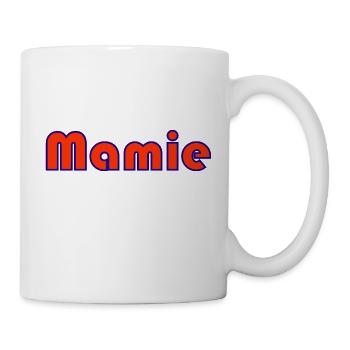 MAMA. MUTTERTAG. SCHÖNEN MUTTERTAG. ICH LIEBE DICH - Tasse - Weiß - Rechts