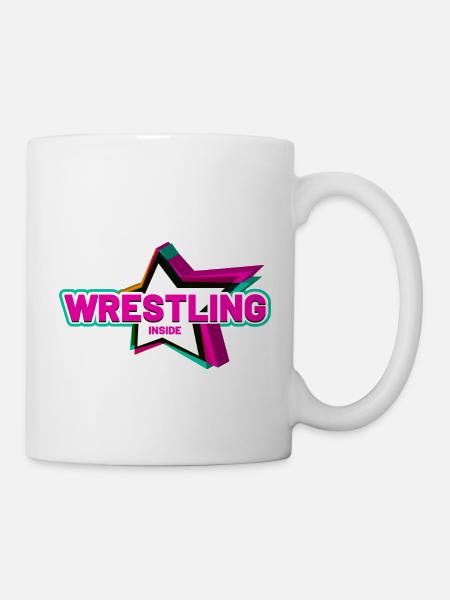 Wrestling Star inside - Tasse - Weiß