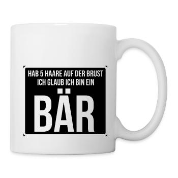 Ich bin ein Bär - Tasse - Weiß - Rechts
