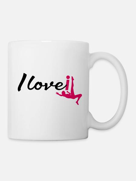 Frauenfußball i love it - Tasse - Weiß