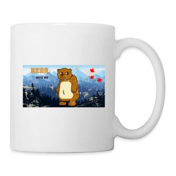 Bär mit mir im Wald - Bear with me - Kanada - Tasse - Weiß - Rechts