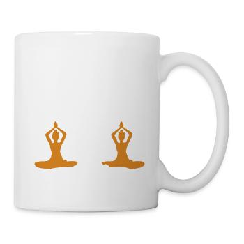10 Sukhasana ou yoga agréable | Blanc - Mug blanc - blanc - Droite
