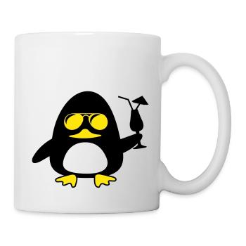 beach duck - Tasse - Weiß - Rechts