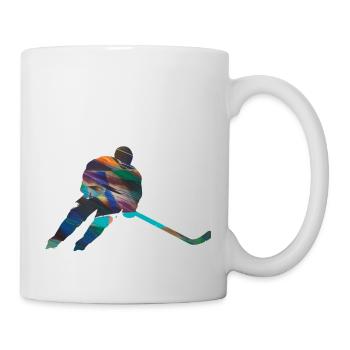 Eiskockey, Hockey, Graffi, bunt - Mug - white - Right