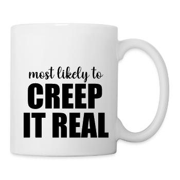 Most Likely To Creep It Real Funny Halloween - Mug - white - Right