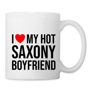 Sachsen Beziehung Liebe - Tasse - Weiß - Rechts