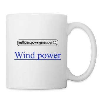 Wind Power Inefficient power generation - Mug - white - Right