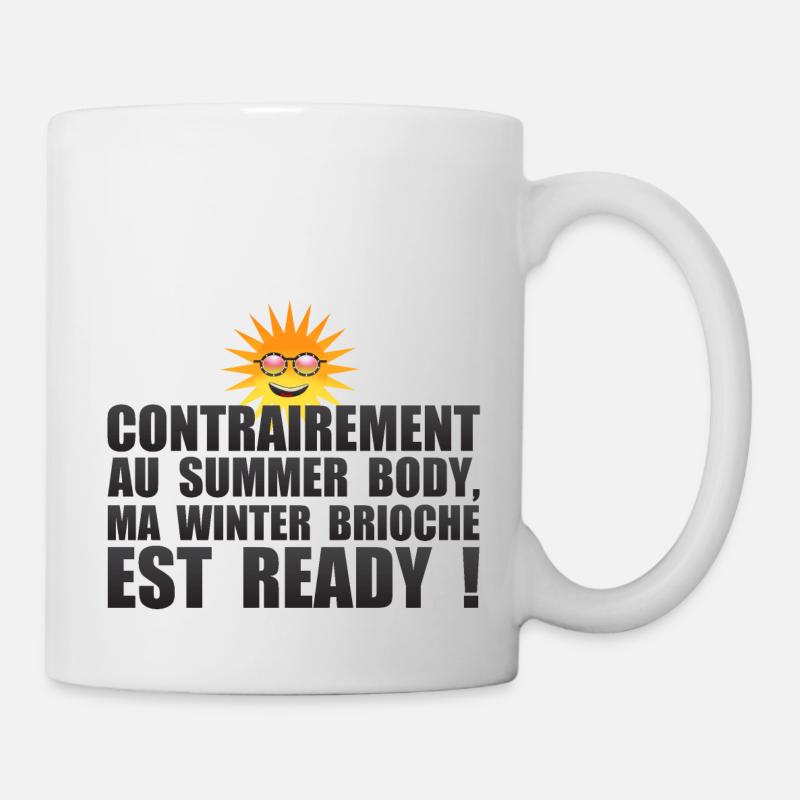 summer body winter brioche prete humour soleil bla - Mug blanc - blanc